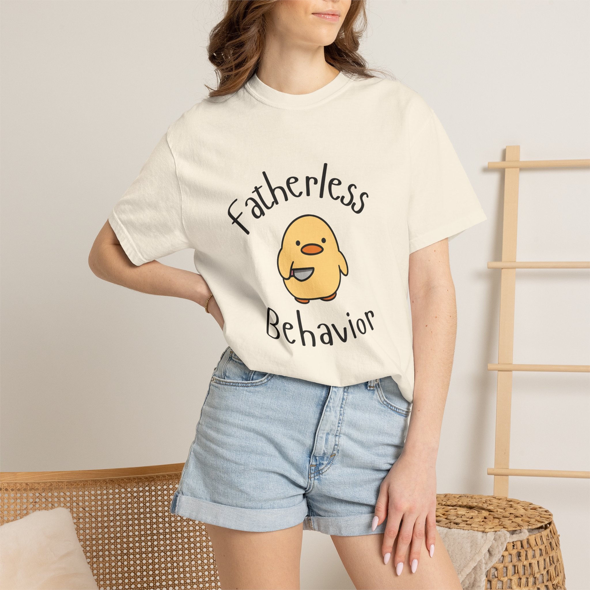 Fatherless Behavior Cute Chick Graphic T-Shirt
