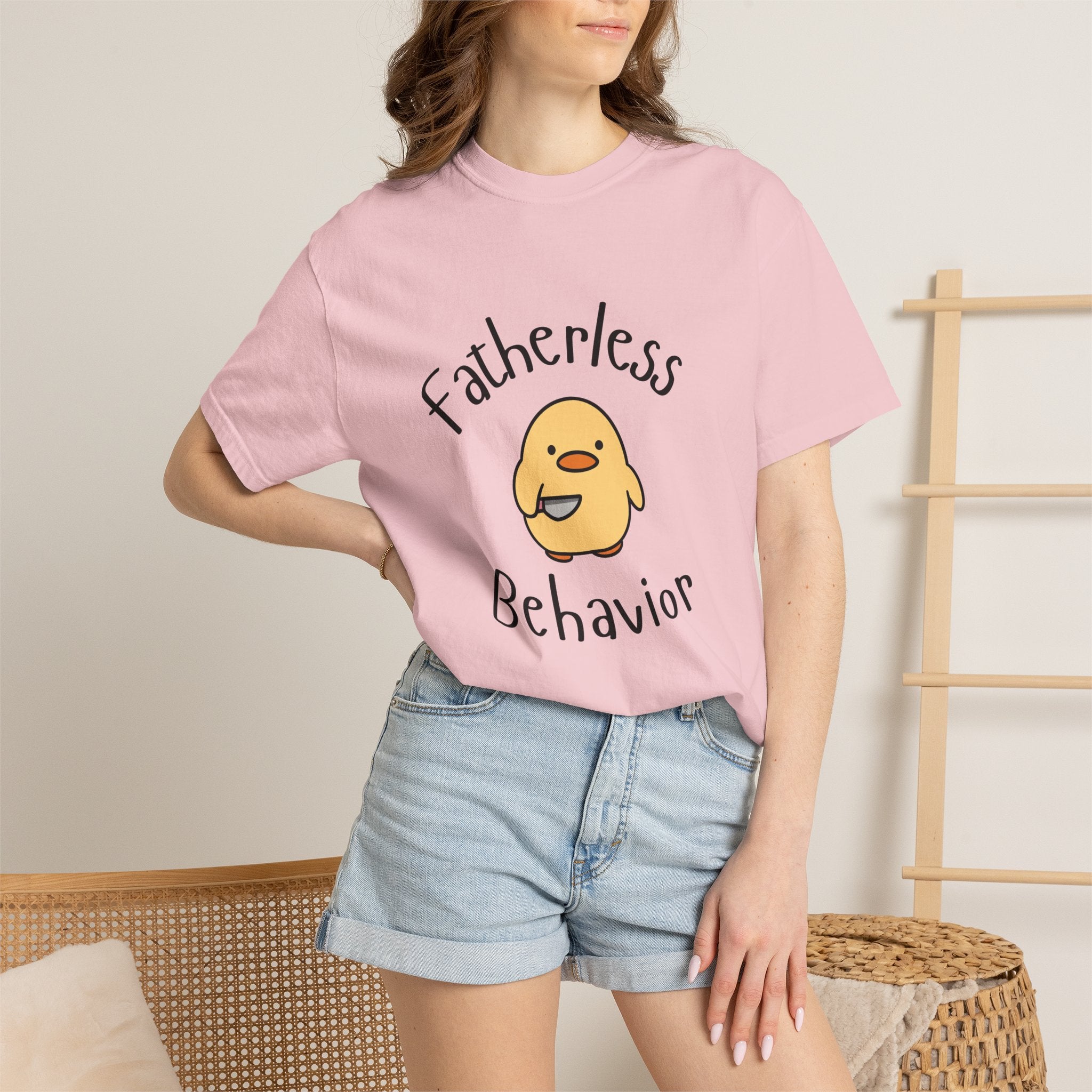 Fatherless Behavior Cute Chick Graphic T-Shirt
